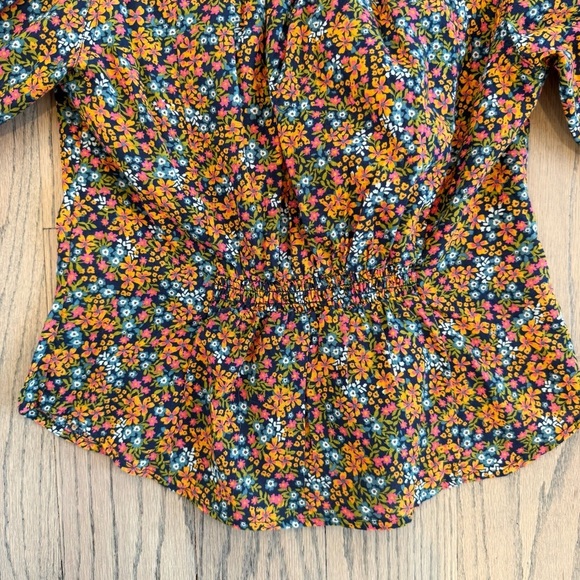NWT Free People I Found You Floral Button-Up Women's Puff Sleeve Top Size XS - Picture 13 of 16